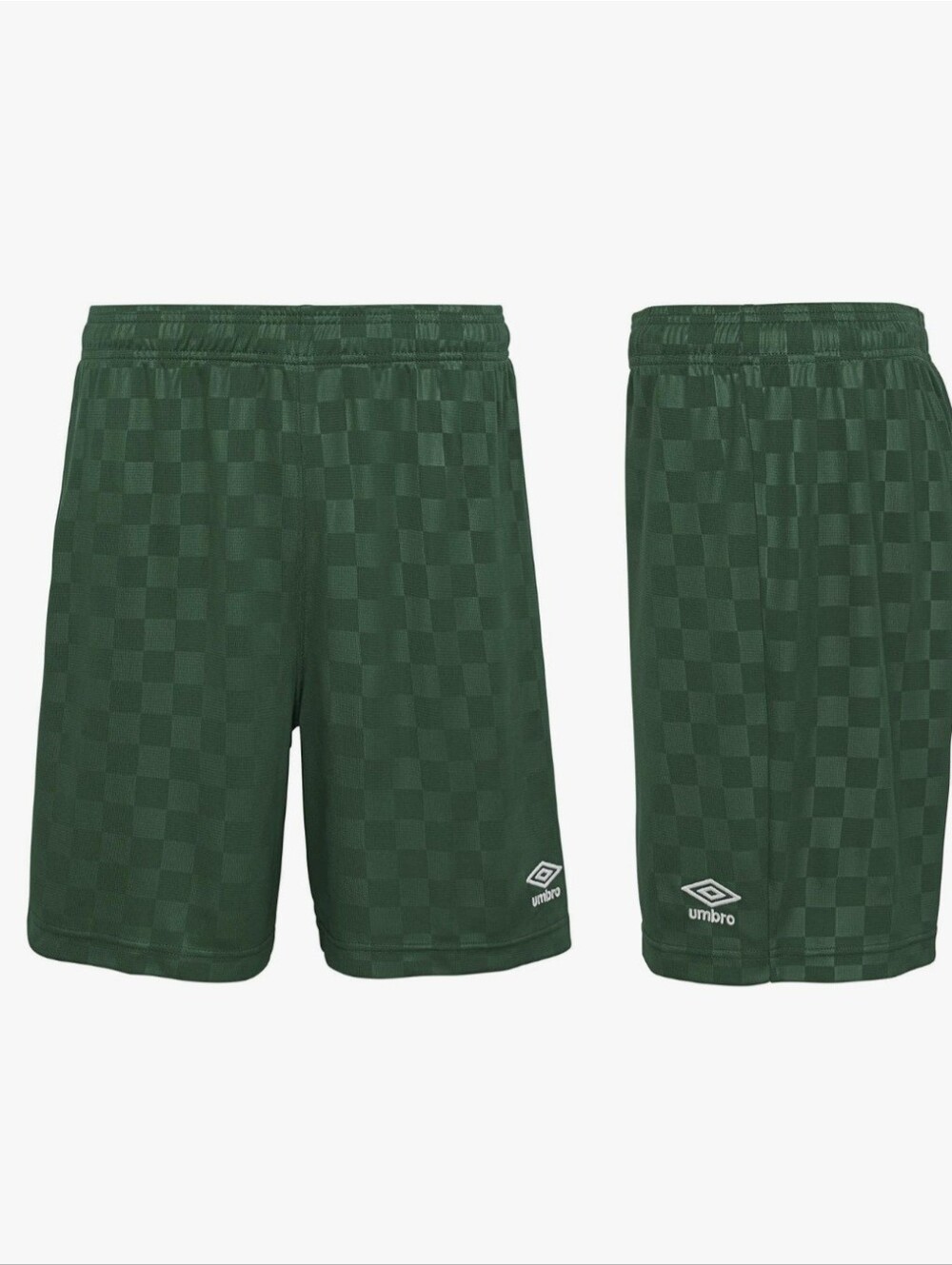 Umbro Forest Green Checkerboard Shorts
